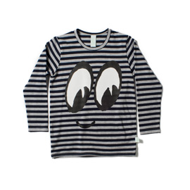 Minti Long Sleeve Rad Tee Big Eyes Grey Marle/Midnight